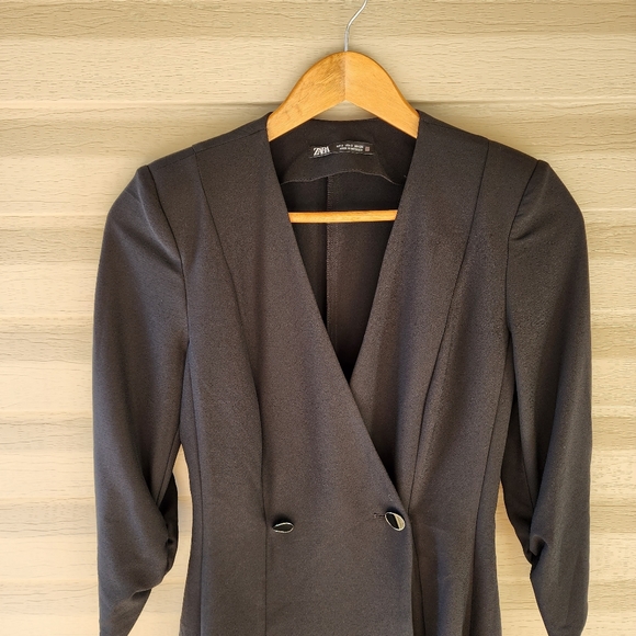 Zara black wrap suit romper size S - Picture 5 of 10